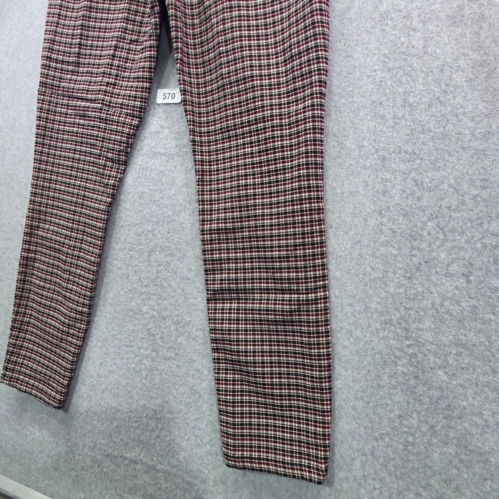 Tommy Hilfiger Womens Plaid Slim Ankle Pants Navy Red Cream Size 8 - Picture 12 of 12